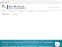 Tablet Screenshot of obesitycenterchihuahua.com